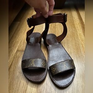 Gladiator Sandal - LV repurpose Canvas